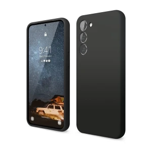 Чехол helmet liquid silicone для samsung s23 plus, черный
