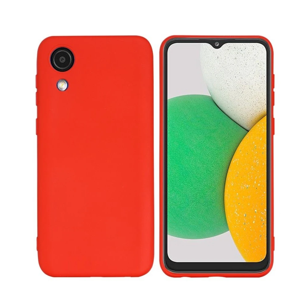 Helmet case liquid silicone samsung a03 core, red 2