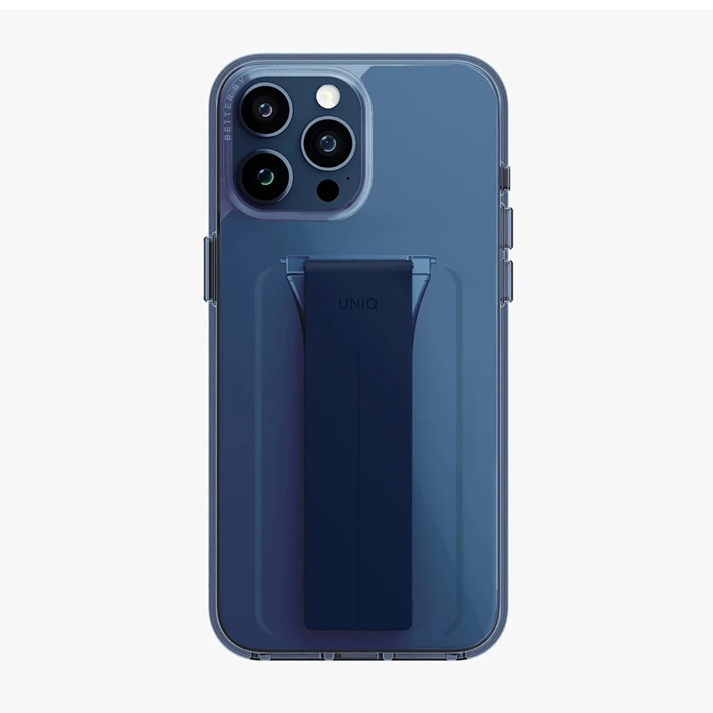 Uniq case for iphone 15 pro max heldro mount with stand, deep blue 2
