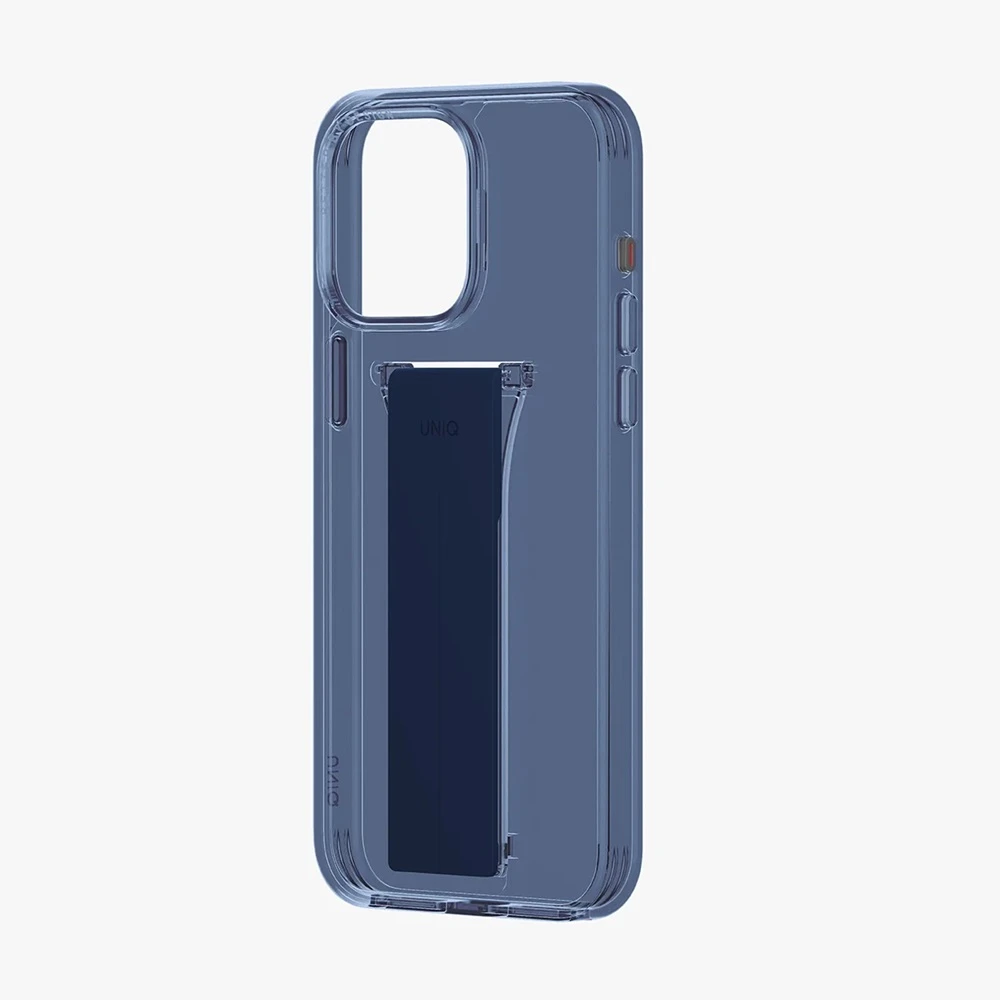 Uniq case for iphone 15 pro max heldro mount with stand, deep blue 3