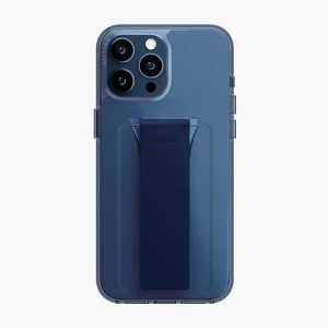 Uniq case for iphone 15 pro heldro mount with stand, deep blue