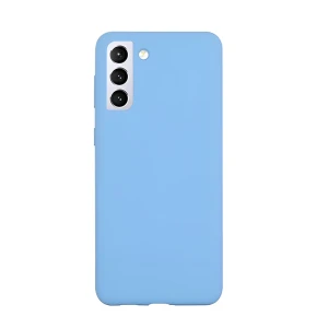 Чехол liquid silicone для samsung s21 plus, denim blue