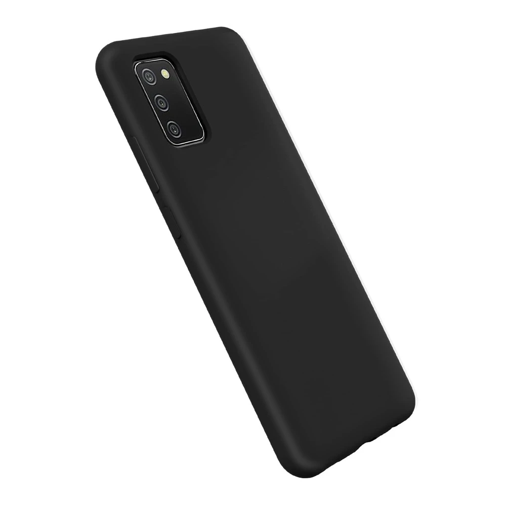 Чехол helmet liquid silicone для samsung a02s, черный 3
