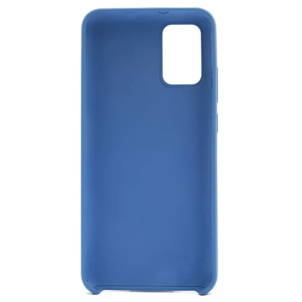 Чехол liquid silicone для samsung a02, деним синий 2