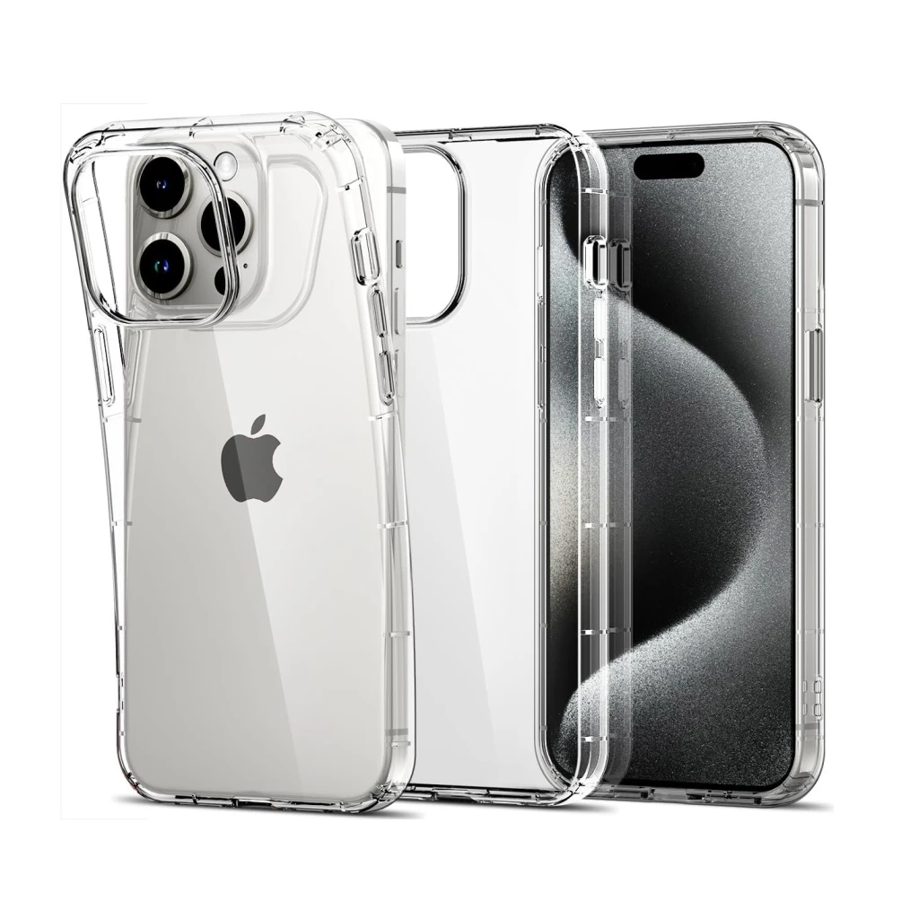 Чехол helmet case tpu soft для iphone 15 pro max, прозрачный 2