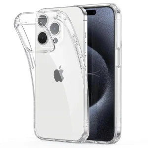Чехол helmet case tpu soft для iphone 15 pro, прозрачный