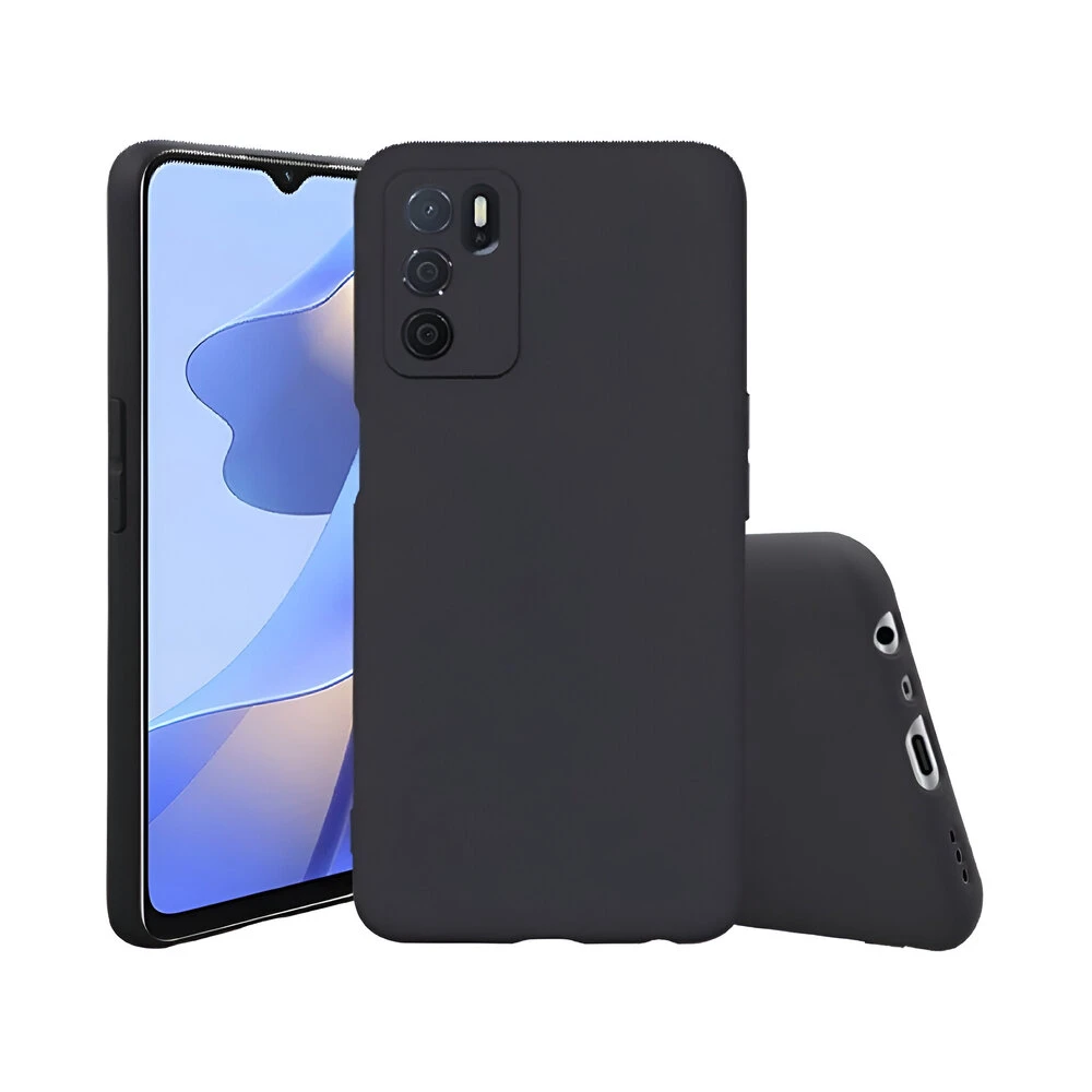Чехол helmet liquid silicone для oppo a16/16s, черный 2