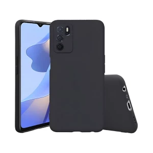 Чехол helmet liquid silicone для oppo a16/16s, черный