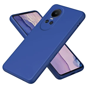 Helmet case liquid silicone oppo reno 10 5g, blue
