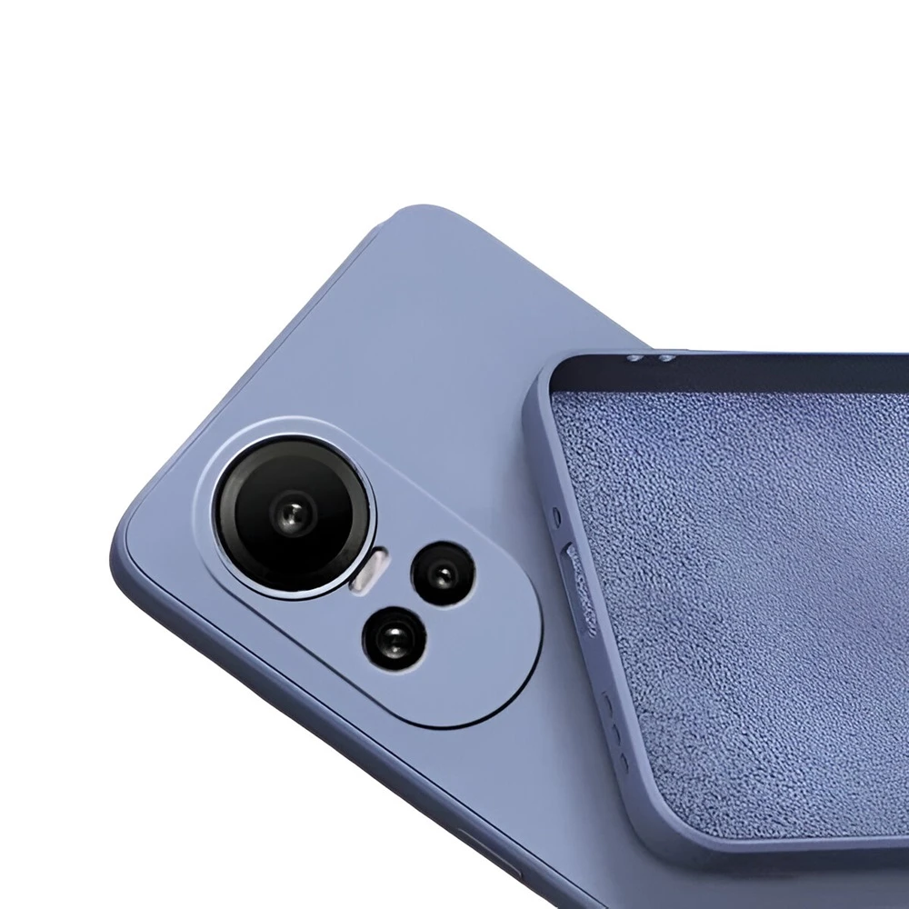 Helmet case liquid silicone oppo reno 10 pro 5g, purple 3