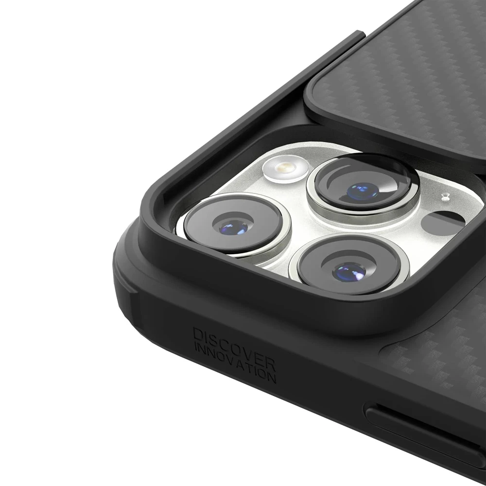 Nillkin case synthetic fiber s iphone 14 pro max, black 3