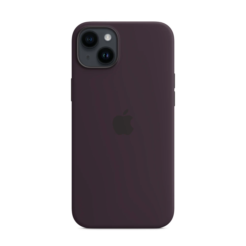 Case original silicone with magsafe for iphone 15 plus/14 plus, elderberry   2