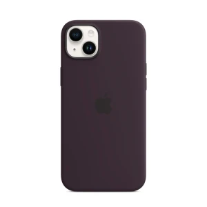 Case original silicone with magsafe for iphone 15 plus/14 plus, elderberry  
