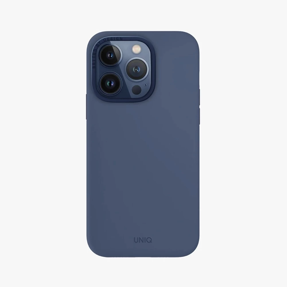 Uniq case для iphone 15 pro hybrid magclik charging lino hue, синий 2