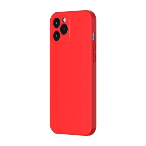 Baseus case liquid silicone gel protective iphone 12 pro max, red Thumbnail 2