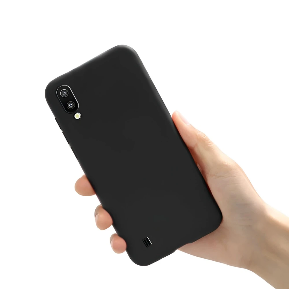 Чехол liquid silicone для samsung a01, черный 2