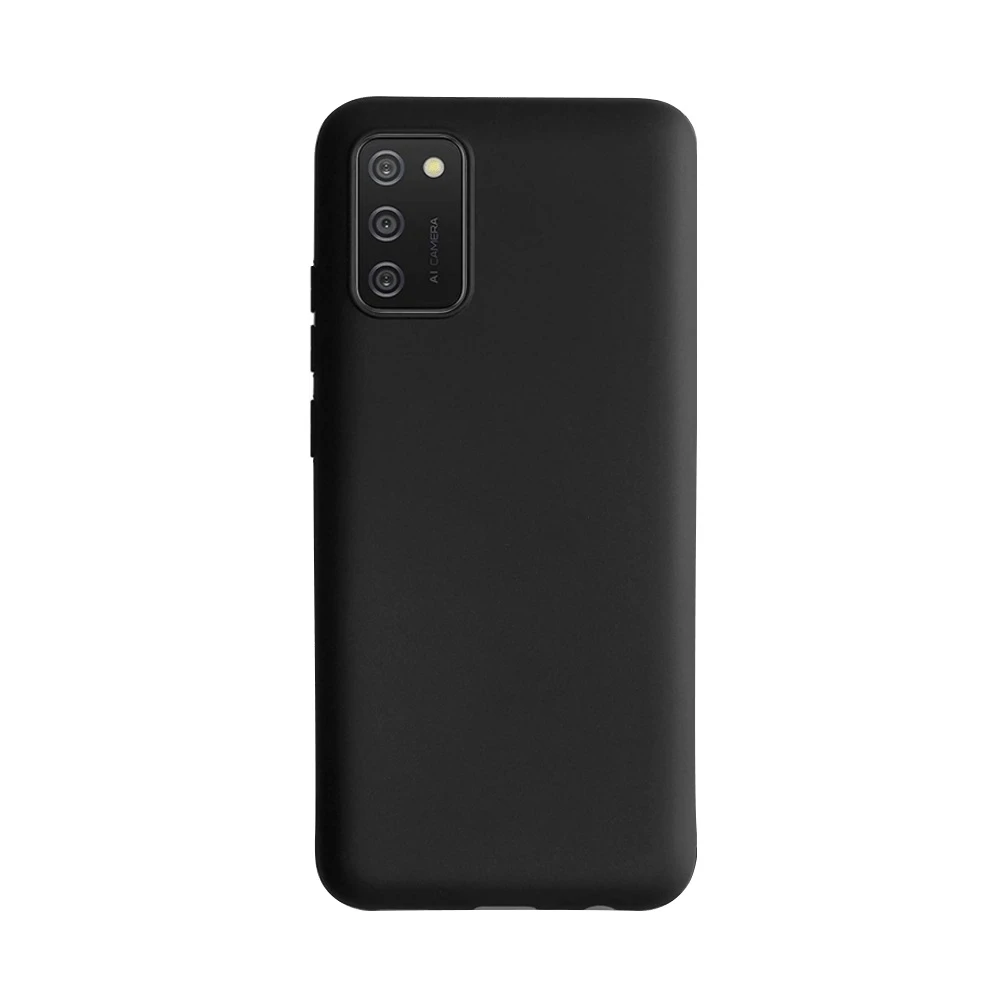 Чехол helmet liquid silicone для samsung a03s, черный 2