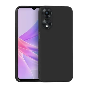 Helmet case liquid silicone oppo a78 4g, black