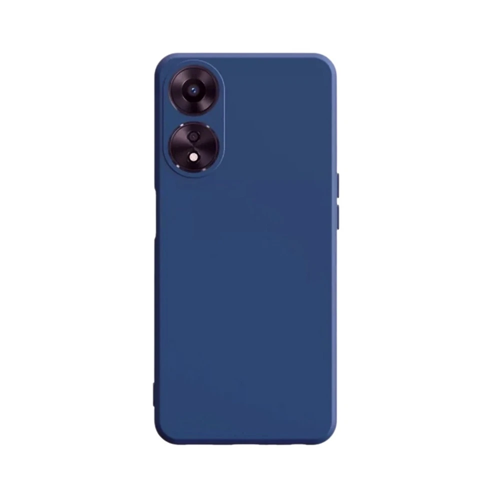 Helmet case liquid silicone oppo a78 4g, blue 2