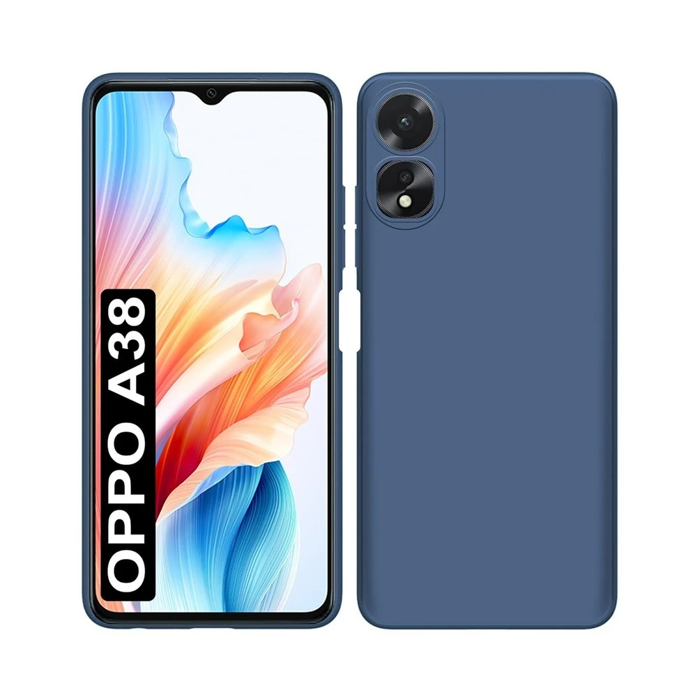 Helmet case liquid silicone oppo a38, blue 3