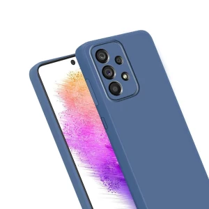 Чехол helmet liquid silicone для samsung a73, синий Thumbnail 3