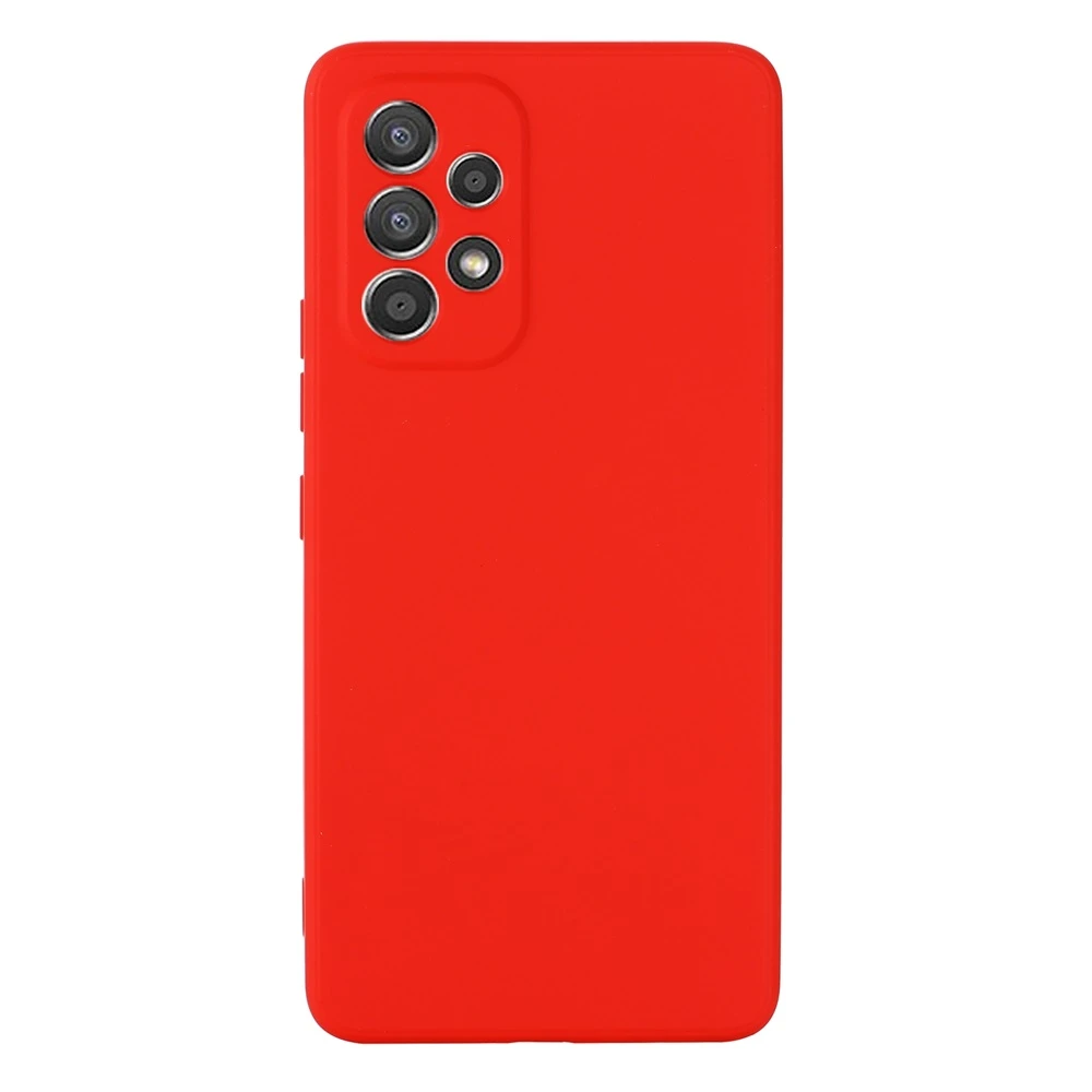 Чехол liquid silicone для samsung a73, красный 2
