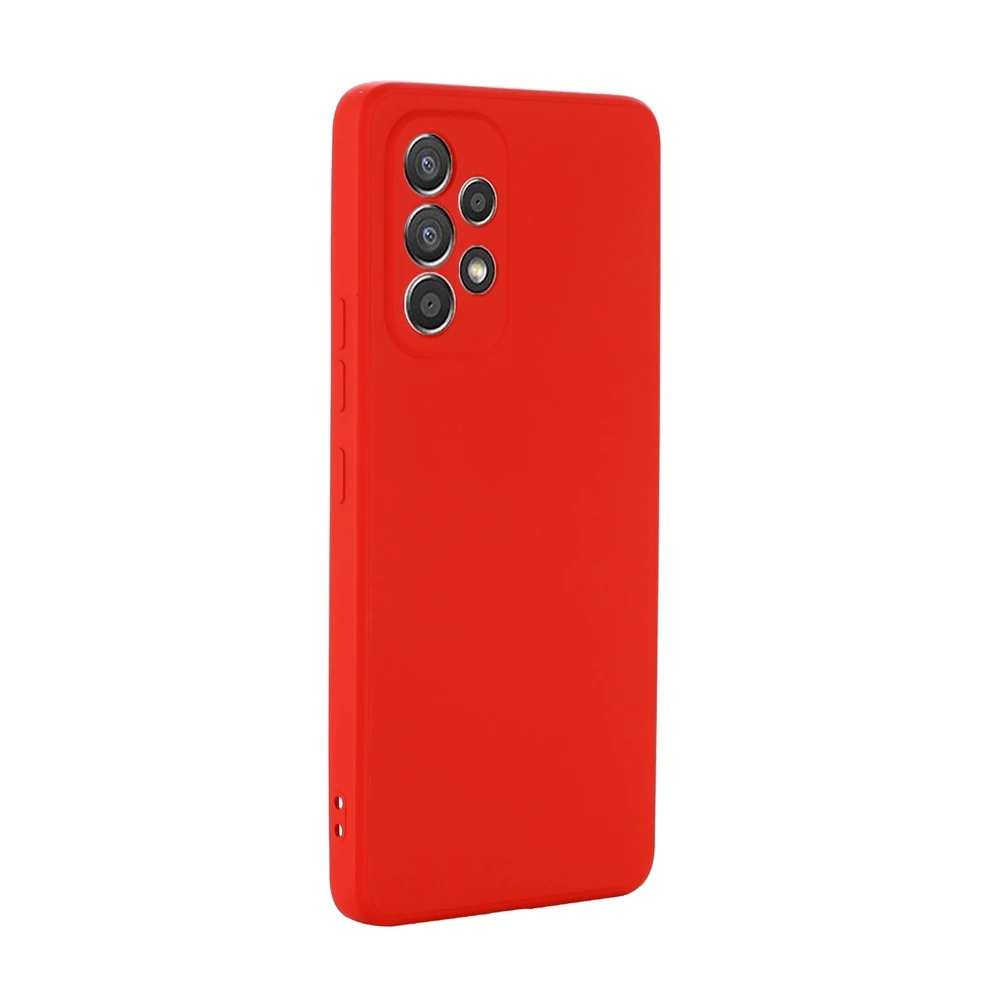 Чехол liquid silicone для samsung a73, красный 3