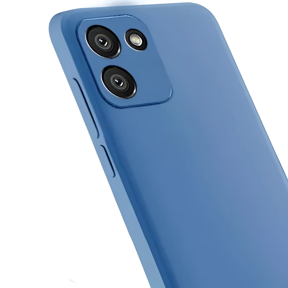 Чехол liquid silicone для samsung a03, синий 2