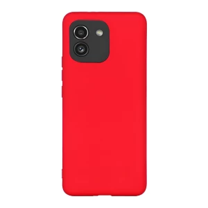 Чехол helmet liquid silicone для samsung a03, красный