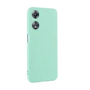 Helmet case liquid silicone oppo a78 4g, green