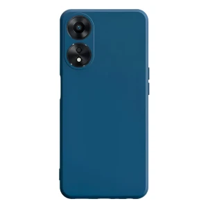 Чехол liquid silicone для oppo a17, синий