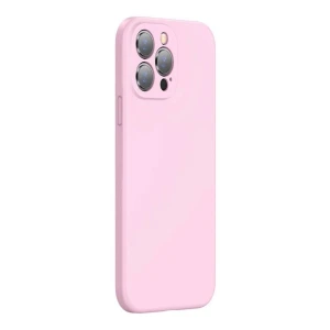 Baseus case liquid silica gel protective iphone 13 pro, pink