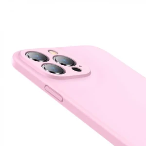 Baseus case liquid silica gel защитный чехол для iphone 13 pro, розовый Thumbnail 2