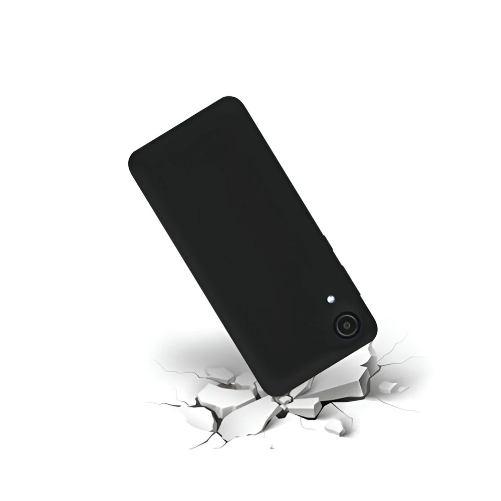Helmet case liquid silicone samsung a03 core, black 3