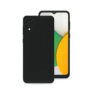 Helmet case liquid silicone samsung a03 core, black