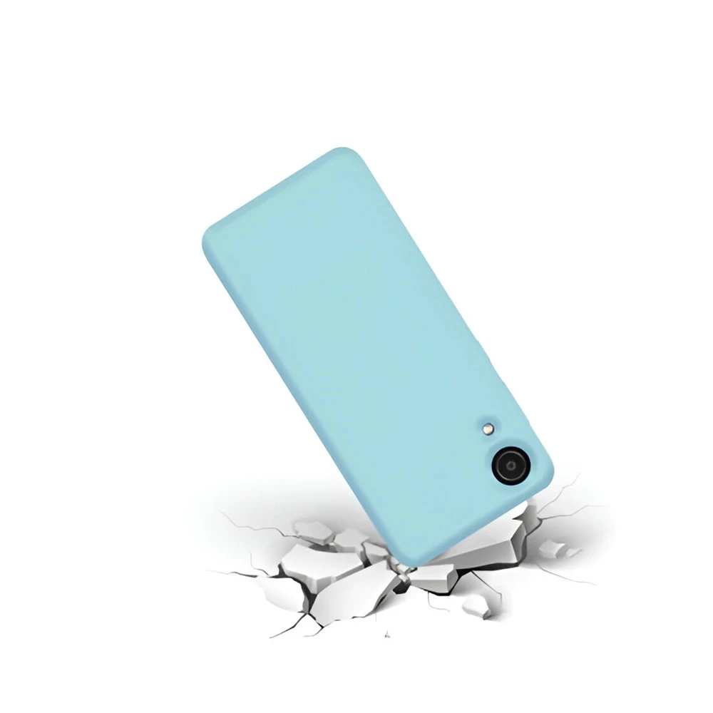 Чехол liquid silicone для samsung a03 core, синий 3