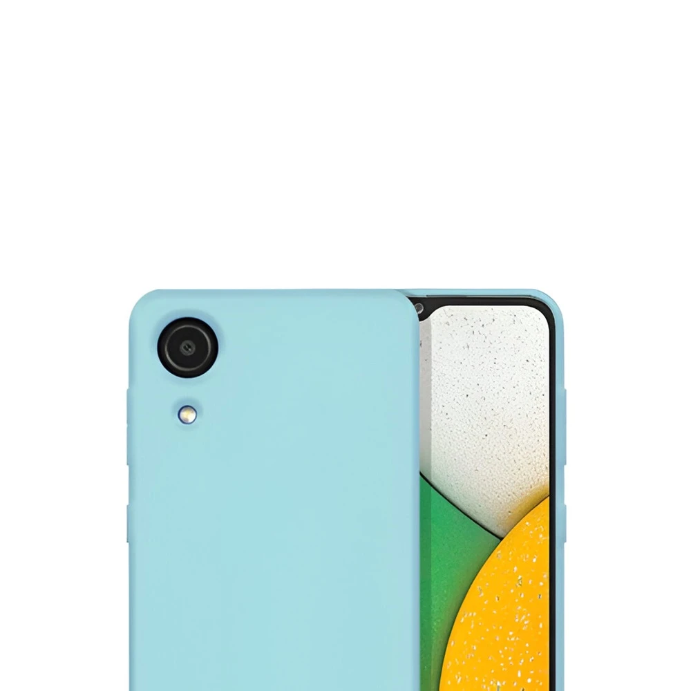 Чехол liquid silicone для samsung a03 core, синий 2
