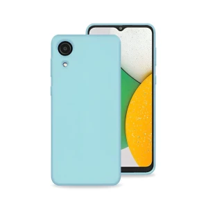 Helmet case liquid silicone samsung a03 core, blue
