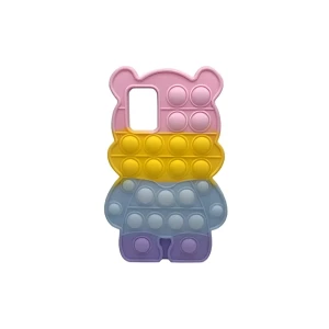 Helmet case liquid silicone popit bear samsung a32, mix