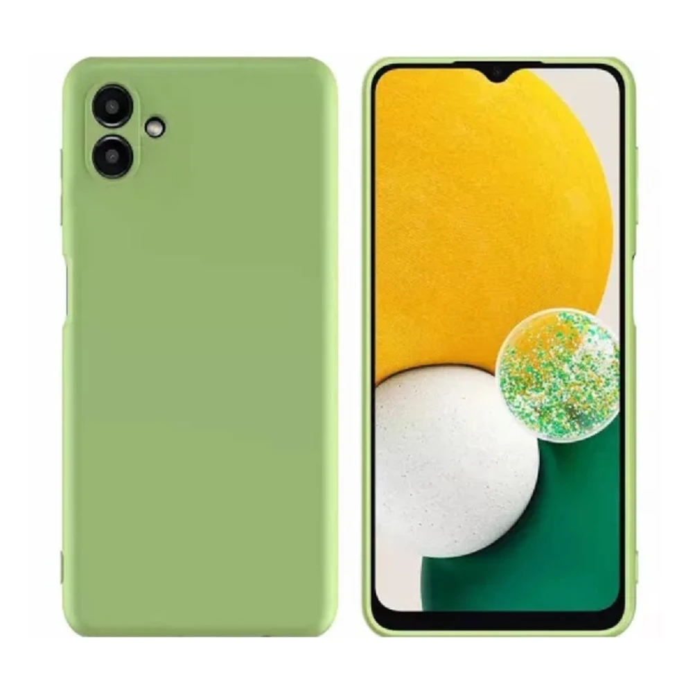 Helmet case liquid silicone samsung a05, green 2