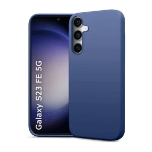 Helmet case liquid silicone samsung s23fe, blue