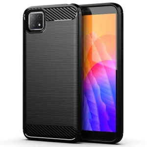 Helmet case carbon oppo reno 4 lite fiber, black