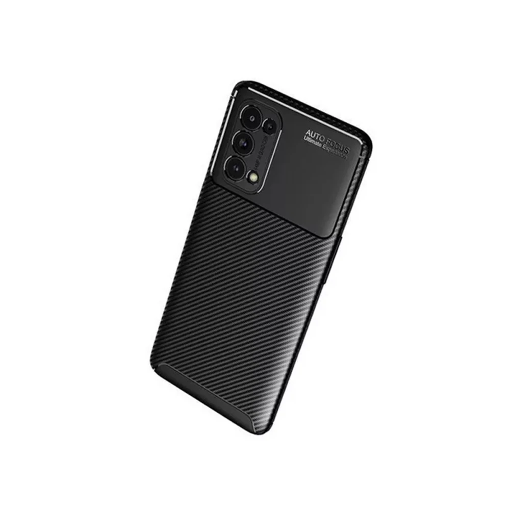 Helmet case carbon oppo reno 5 5g, black 3