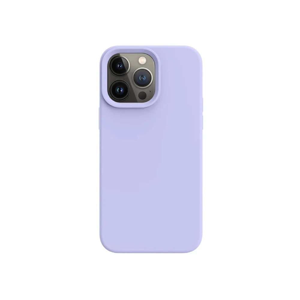 Helmet case liquid silicone iphone 14 pro, purple 2