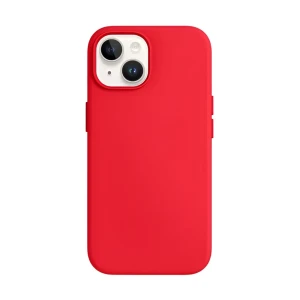 Helmet case silicone soft touch iphone 15 plus/14 plus, red