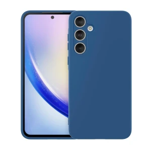 Woo case liquid silicone samsung a35 5g, blue