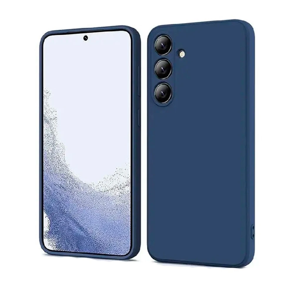 Woo case liquid silicone samsung a55 5g, blue 2
