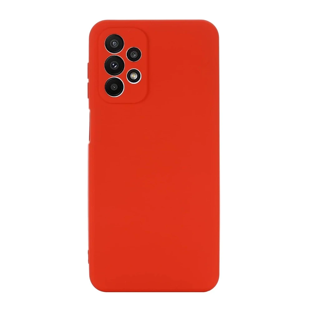 Чехол helmet liquid silicone для samsung a23, красный 2
