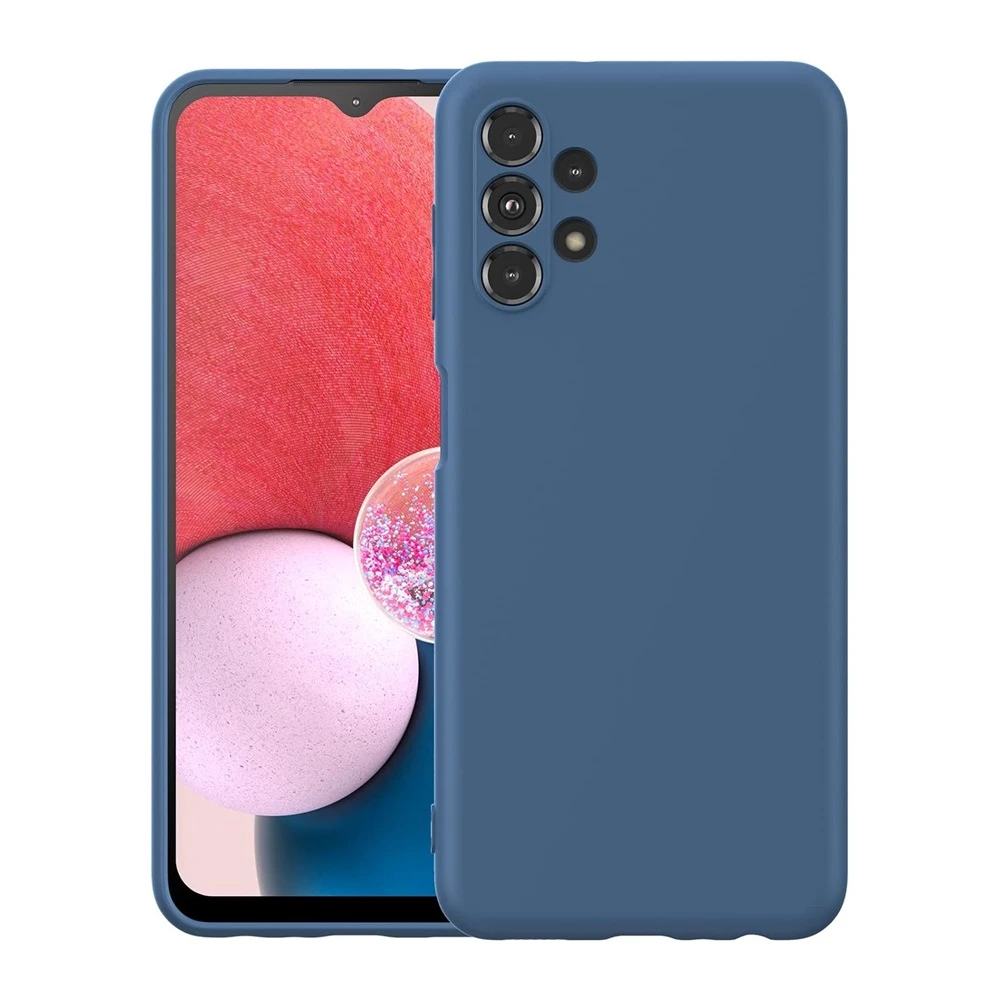 Чехол liquid silicone для samsung a13, синий 2