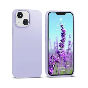 Helmet case liquid silicone iphone 14, purple